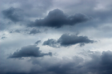 Obraz premium dark sky stretched with black clouds, dramatic background