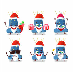 Santa Claus emoticons with reloadable mortar cartoon character