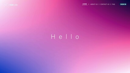 Website Landing Page Template Design, Abstract Modern design for website