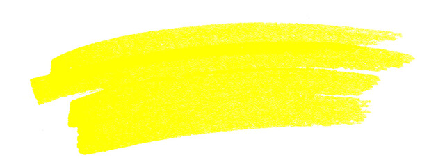 highlight pen brush yellow for marker, highlighter brush marking for headline, scribble mark stroke of highlighted pen - obrazy, fototapety, plakaty