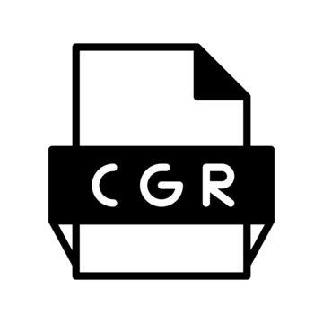 Cgr Glyph Vector Icon Design