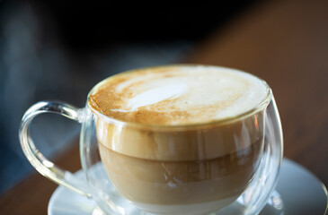 cup of coffee with milk