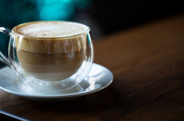 cup of coffee on the table