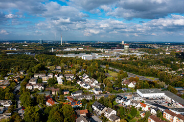 Panorama Luftbild Dortmund Hacheney Rombergpark Zoo Hoesch Hoerde Signal-Iduna-Park BFW - obrazy, fototapety, plakaty