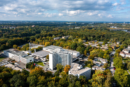 Panorama Luftbild Dortmund Hacheney Rombergpark Zoo Hoesch Hoerde Signal-Iduna-Park BFW