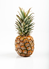 Beautiful pineapple on white background