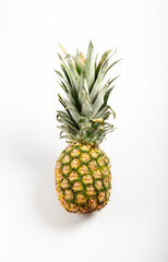 Beautiful pineapple on white background