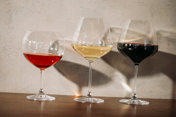 glasses of red wine