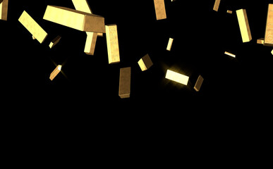 Gold  Biscuit Stock Image