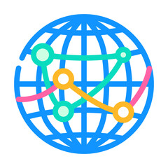 international logistics business color icon vector. international logistics business sign. isolated symbol illustration