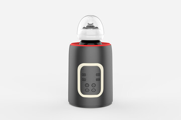 Baby Bottle Warmer  Sterilizer  Electric Baby Food, Water  Milk Heater  Defrost with LCD Temperature Display. 3d illustration