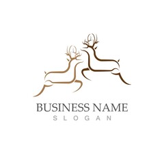 Deer vector icon illustration design