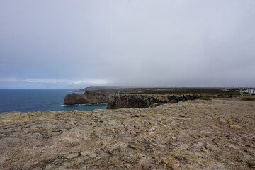 Atlantic ocean cliffs in Sagres