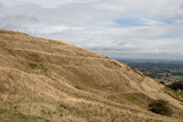 Malvern hills of England in the Autumn.
