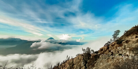 Scenic View Of Mt Bromo. East  Java, Indonesia
