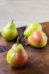 pears on a table