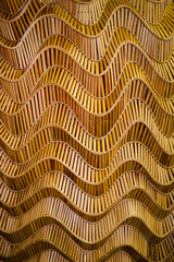 nature background of brown handicraft weave texture bamboo surface