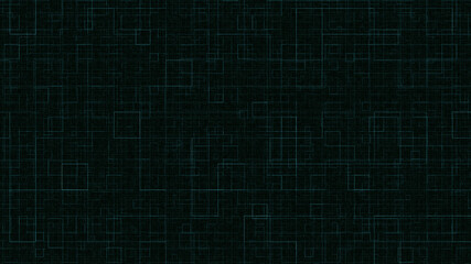 geometric repeating background. green squares on a black background. minimalistic geometric background