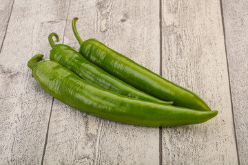 Ripe tasty spicy green pepper