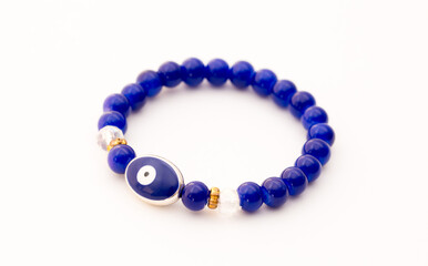 Superstition Bracelet against evil eye Muslim amulet against evil forces on a white background