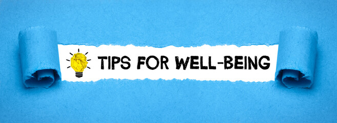 tips for well-being