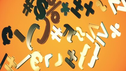 Animation of Math Symbols moving back and forth in slow subtle motion. Math, Science, Technology and Engineering or STEM Colorful Seamless Background Loop. - Powered by Adobe