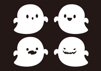 8_Halloween simple cute ghost set