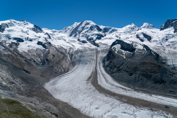 Huge glacier in Swiss Alps 