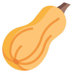 BUTTERNUT flat icon,linear,outline,graphic,illustration