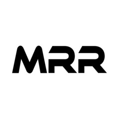 MRR letter logo design with white background in illustrator, vector logo modern alphabet font overlap style. calligraphy designs for logo, Poster, Invitation, etc.