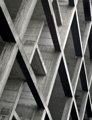 external view of concrete building structure under construction