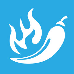 Obraz na płótnie Canvas hot pepper icon, vector illustration