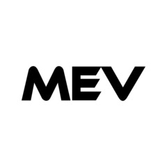 MEV letter logo design with white background in illustrator, vector logo modern alphabet font overlap style. calligraphy designs for logo, Poster, Invitation, etc.