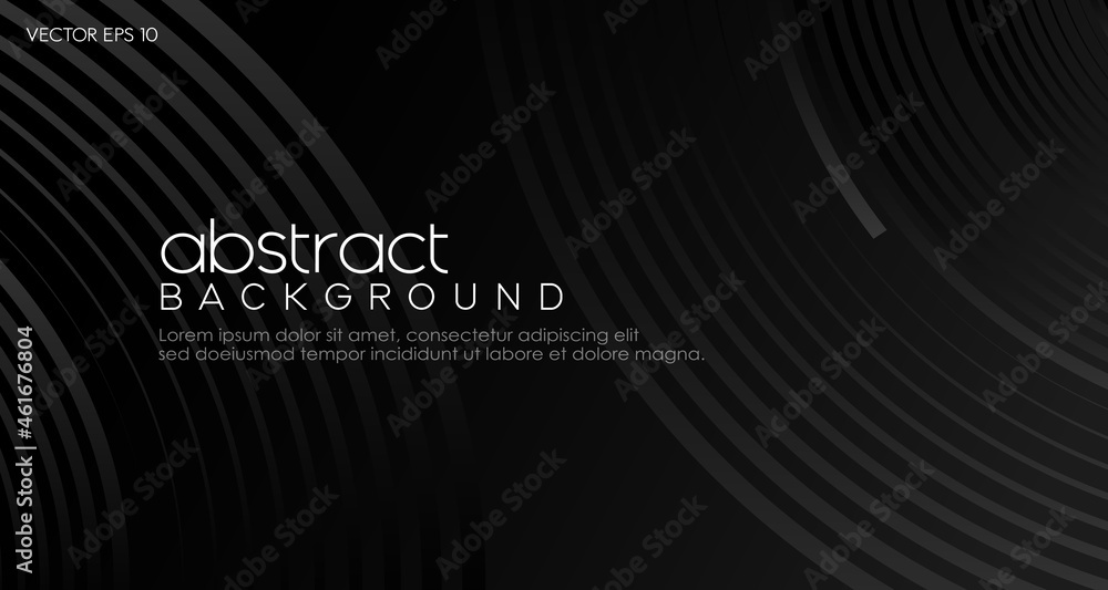 Aufkleber abstract black technology background with lines for modern concept of presentation and banner templa