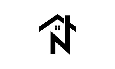 N home letter logo