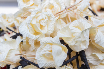 Chan flower paper used in the ceremony of dead in Thai traditional