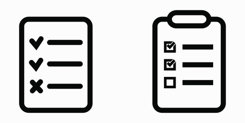 Fototapeta premium Icon list, roster, schedule, register, roll, catalog, scrol, bil, calendar, docket, nomenclature, beadroll, sked, catalogue. Vector icon.