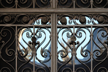 rail at the petit palais in paris (france) 