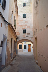 Fototapeta na wymiar Calles de Mahon Menorca Baleares España 
