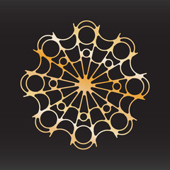 unique snowflake christmas vector design for brochure banner card sticker