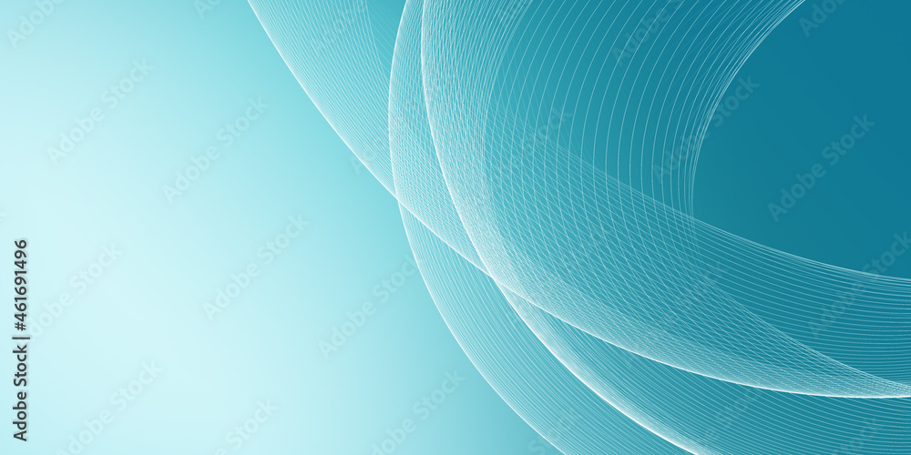 Poster abstract soft blue background with wavy lines for banner design template