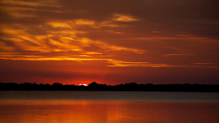 sunset in the Danube Delta 