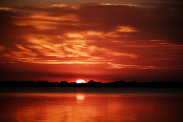 sunset in the Danube Delta 