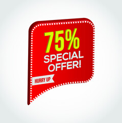Special Offer Template - Editable Vector Illustration