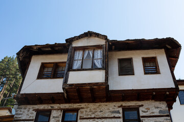 Old traditional stone house in small mountain village