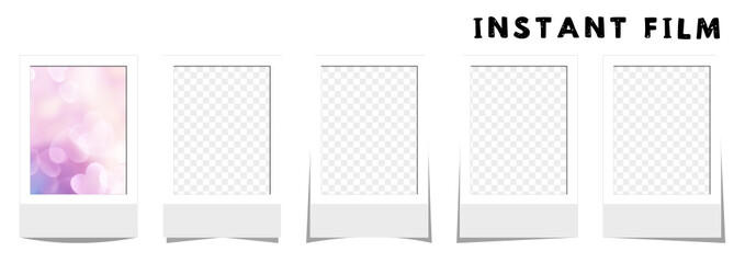 instant film frame White ,インスタントフィルム風フレーム 白,SVG