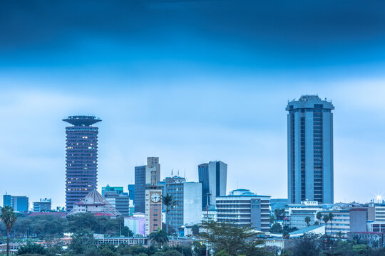 Nairobi City County Kenya's Capital East Africa Cityscapes Skyline skyscrapers Landmark Times Towers KICC Buildings