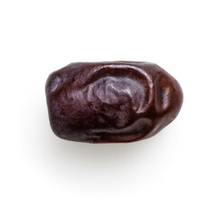 Isolated sweet dried date fruit on white background