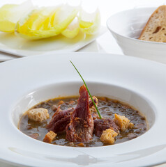 Guiso de lentejas. 
Lents' stew