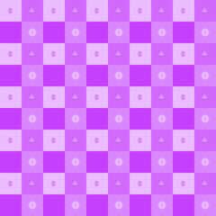 Plaid fabric violet color tartan textile gingham kids checkerboard abstract background wallpaper template pattern seamless vector illustration EPS 10082021